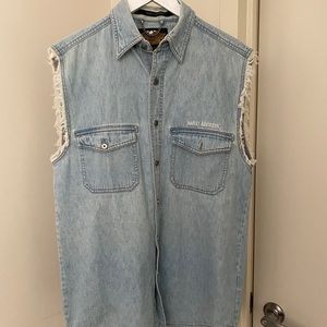 VINTAGE Harley- Davidson Denim Tank